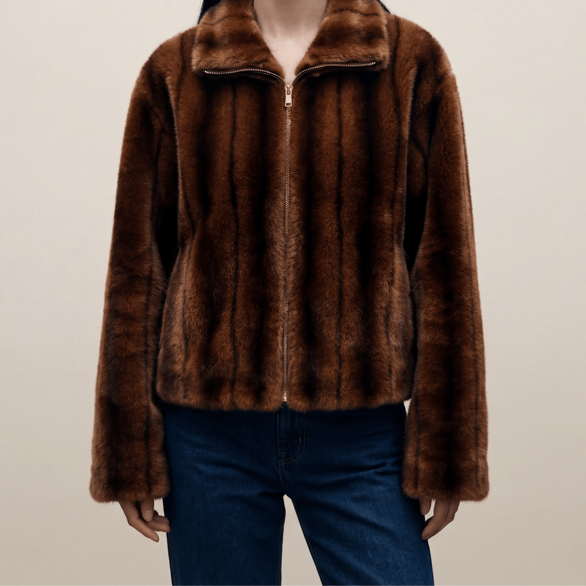 La Berri - Veste femme en fourrure vegan - Maison Quivernay