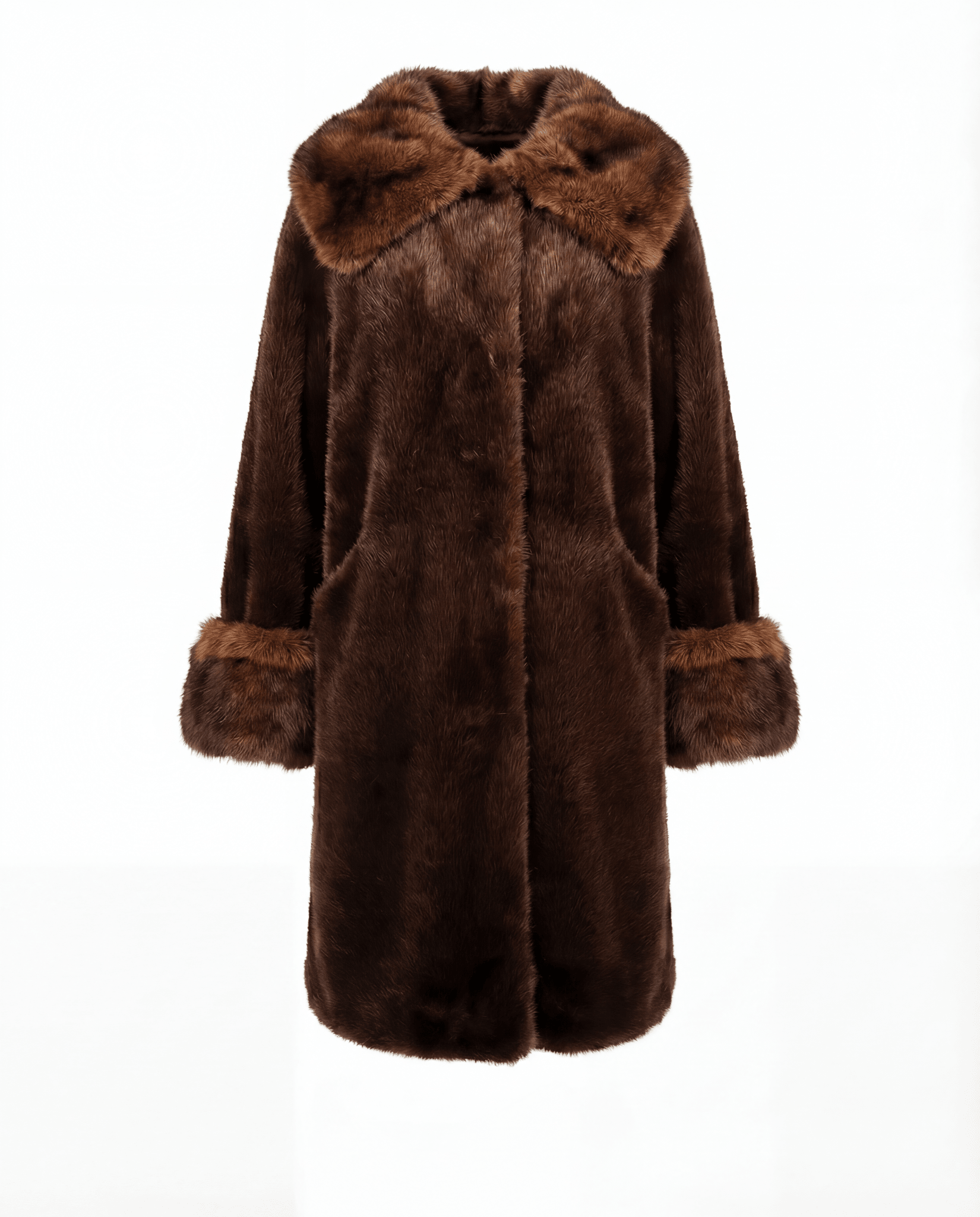 Le Junot Chocolat - Manteau en fourrure - Maison Quivernay