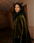 Le Junot - Manteau femme en fourrure vegan - Maison Quivernay