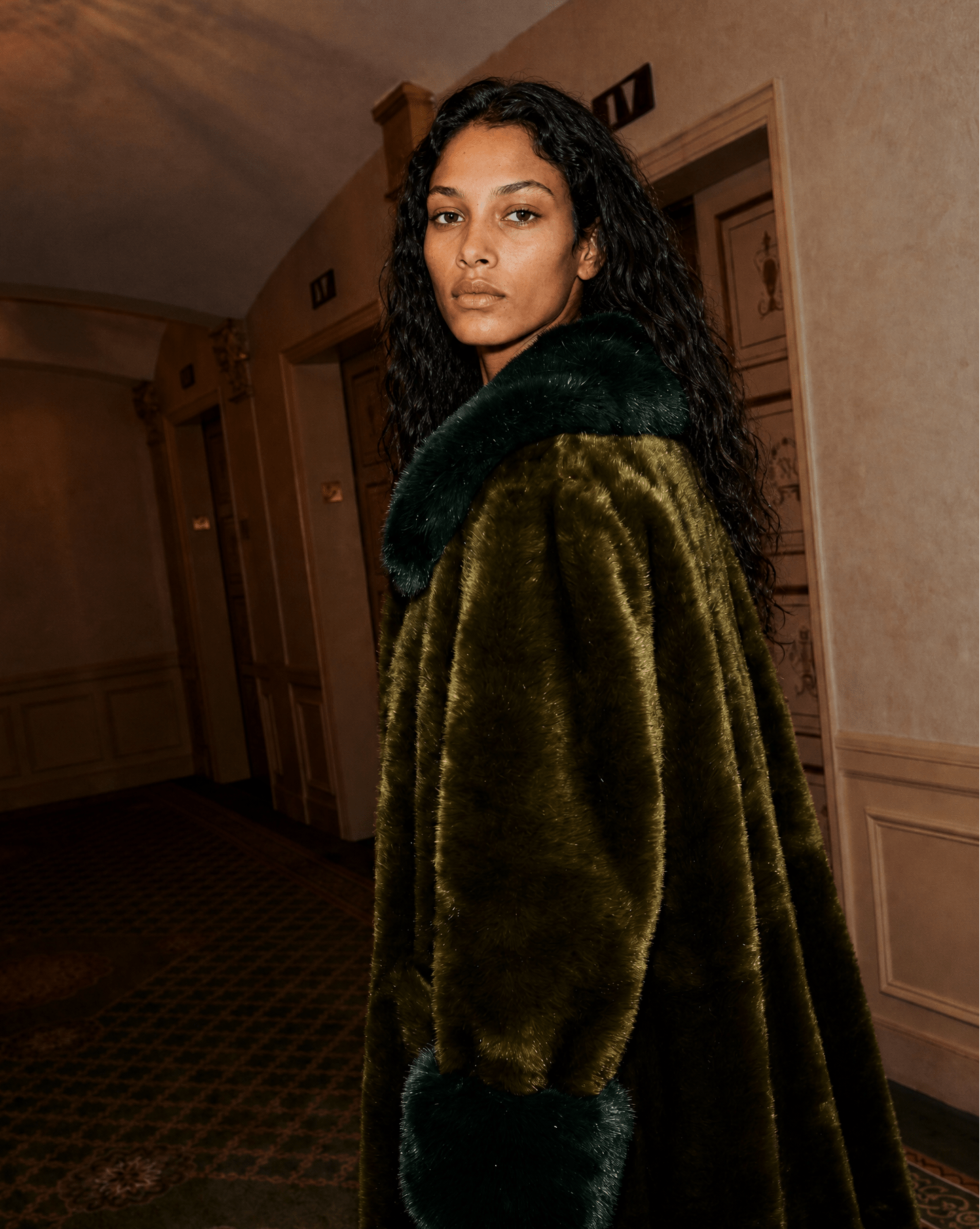 Le Junot - Manteau femme en fourrure vegan - Maison Quivernay