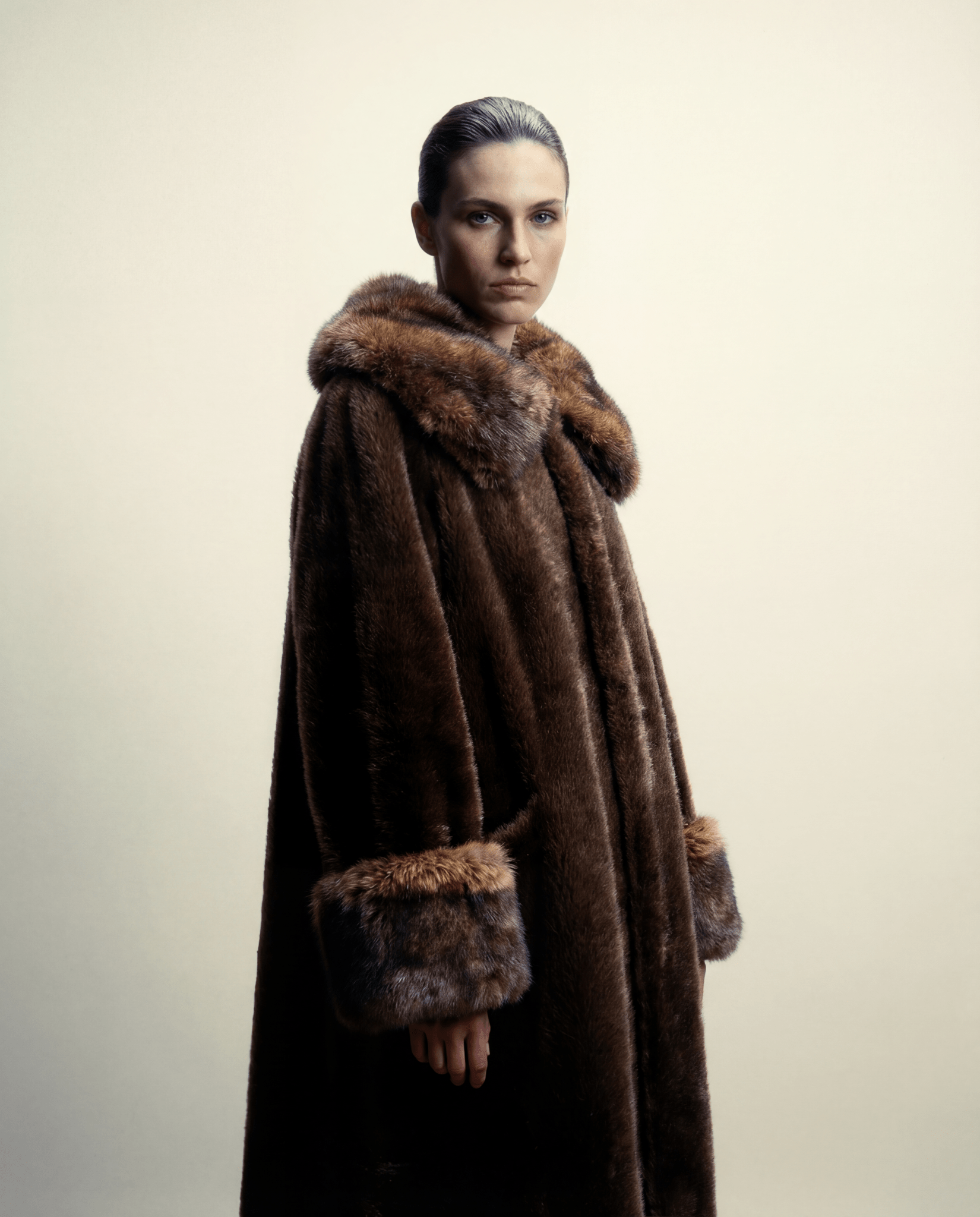 Le Junot - Manteau femme en fourrure vegan - Maison Quivernay
