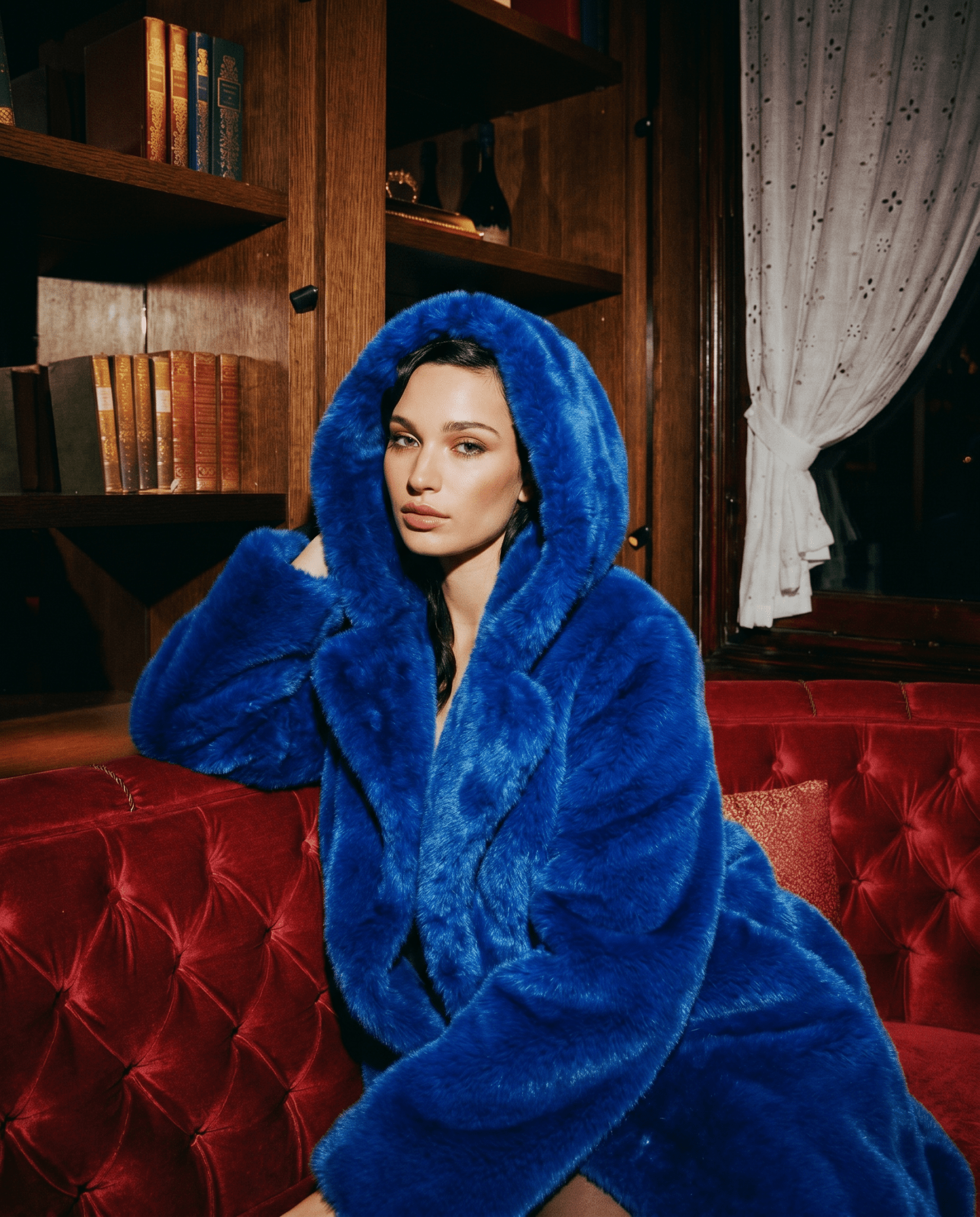 Le Varenne - Manteau femme en fourrure vegan - Maison Quivernay